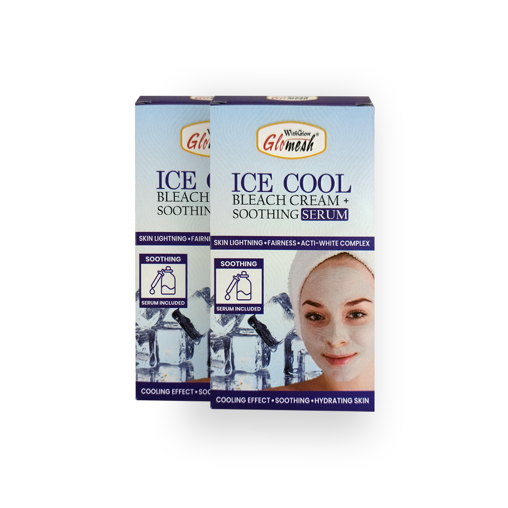 Ice Cool Bleach Cream with Soothing Serum Sachet