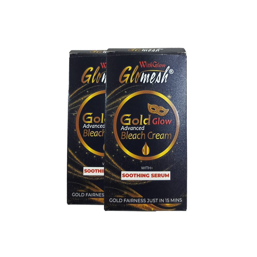 Gold Glow Bleach Cream with Soothing Serum Sachet