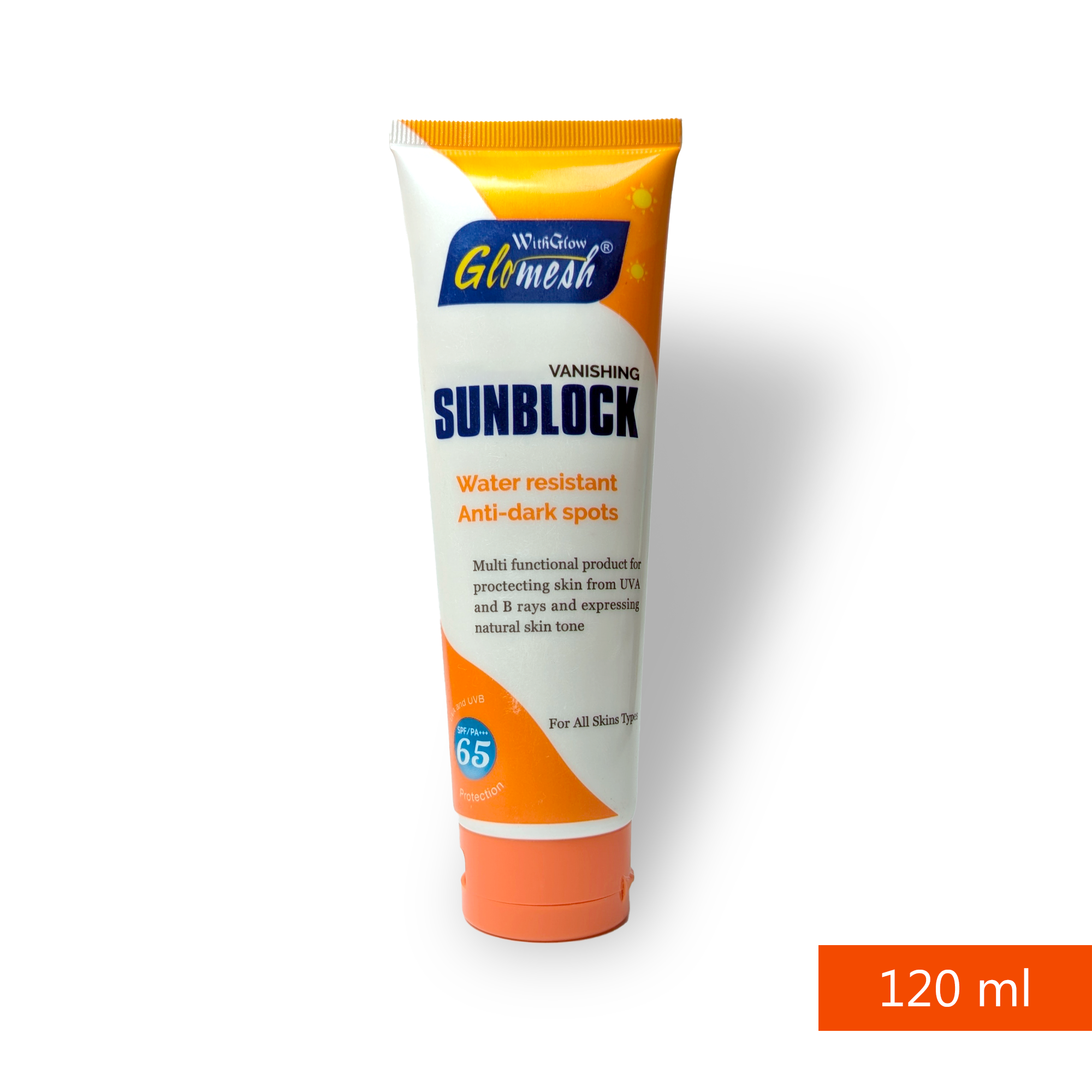 Glomesh Sunblock Skin Care WaterProof & Anti Dark Sports SPF 65 & 60 And 70