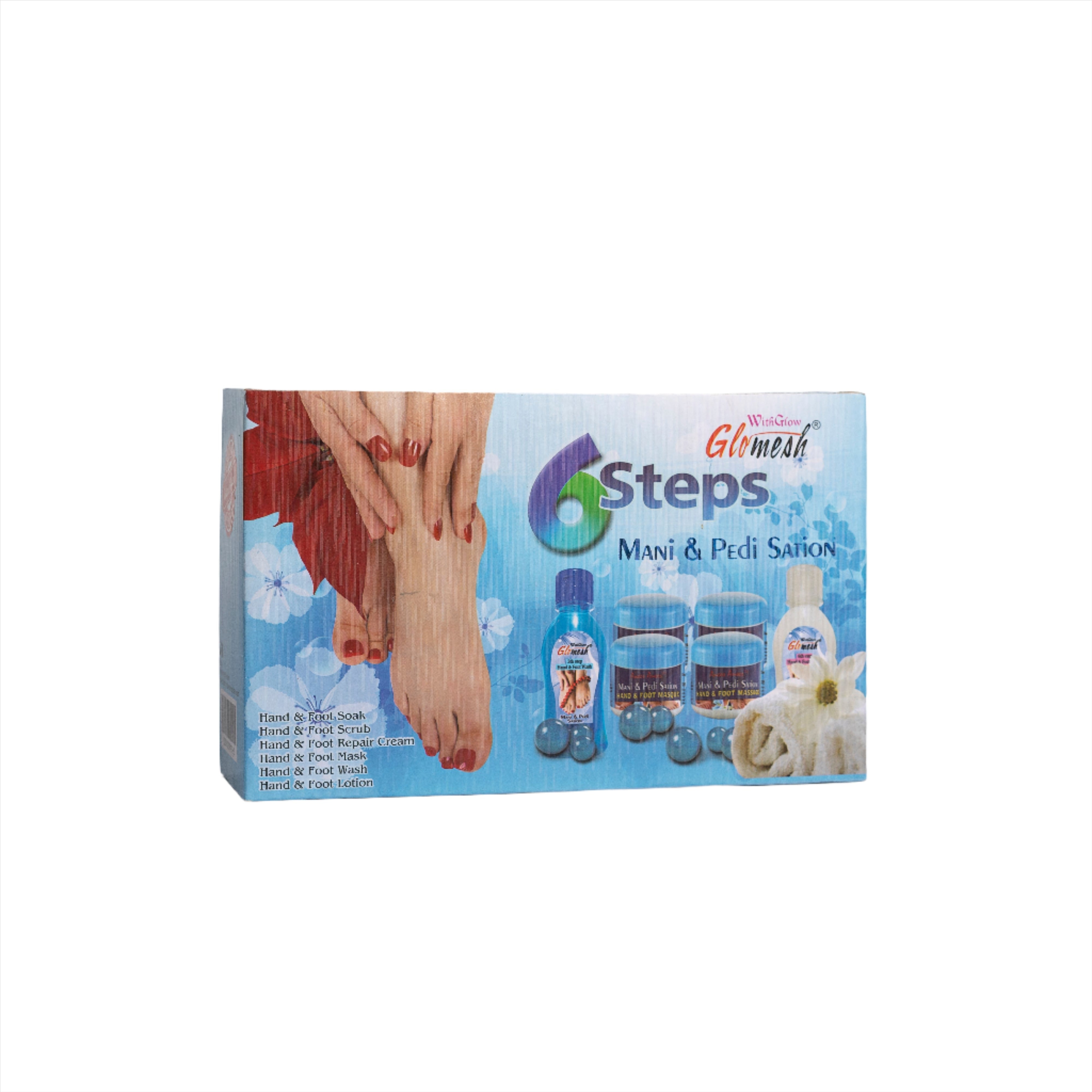 6 Steps Manicure Pedicure 6 in 1 Mani & Pedi Sation