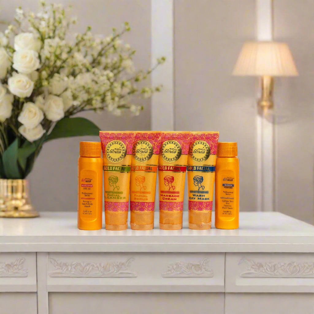 Glomesh Gold Facial Trial Kit 6 in 1