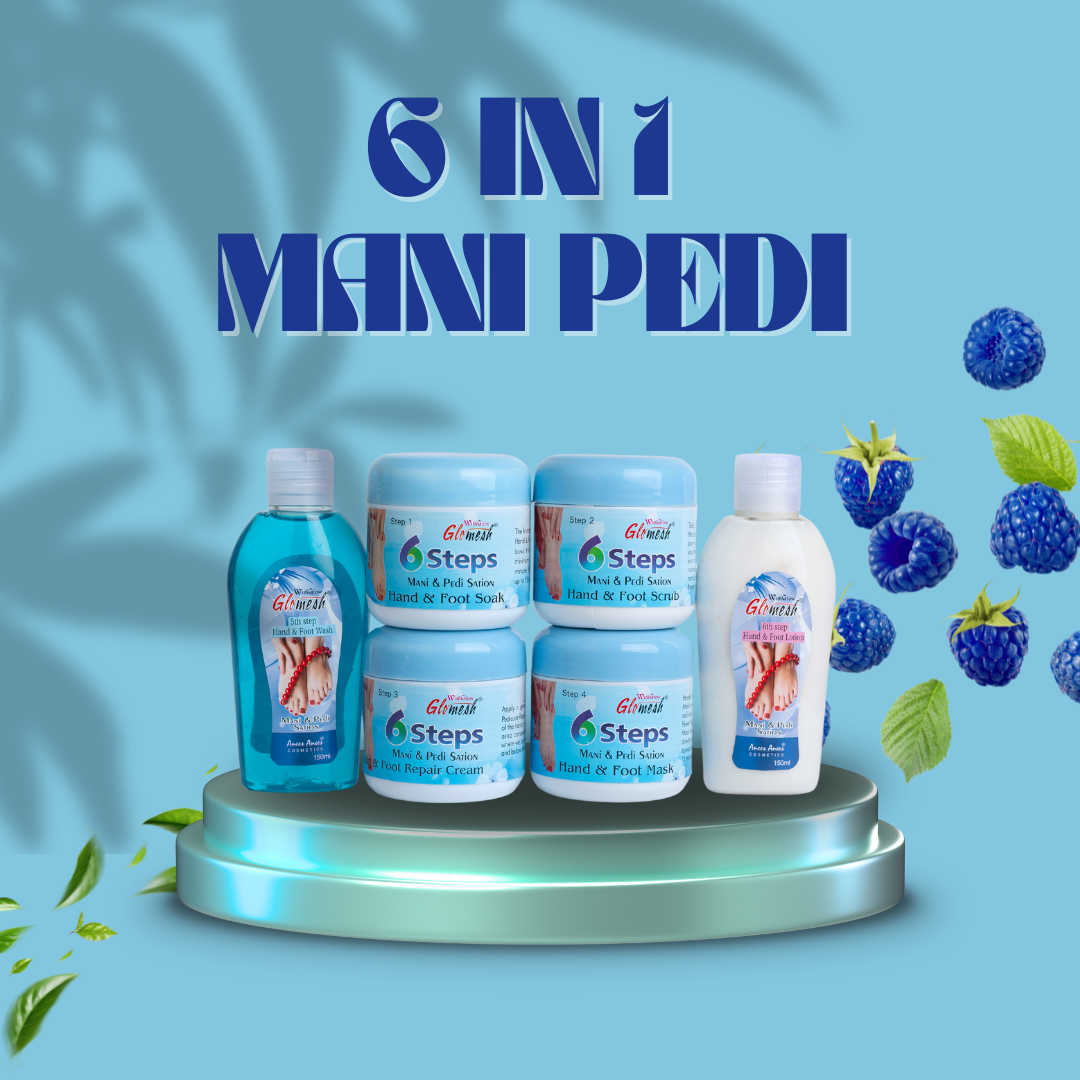 6 Steps Manicure Pedicure 6 in 1 Mani & Pedi Sation