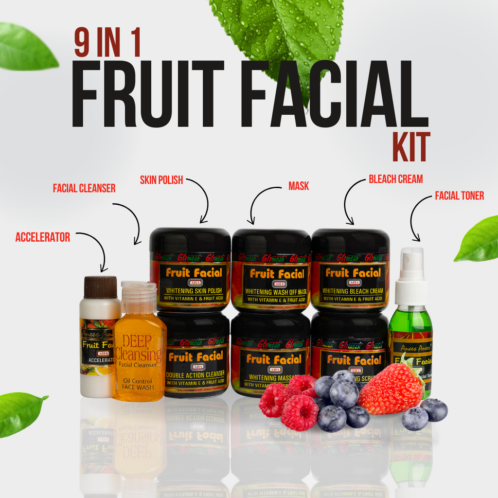 Glomesh Fruit Facial Kit 9 in 1