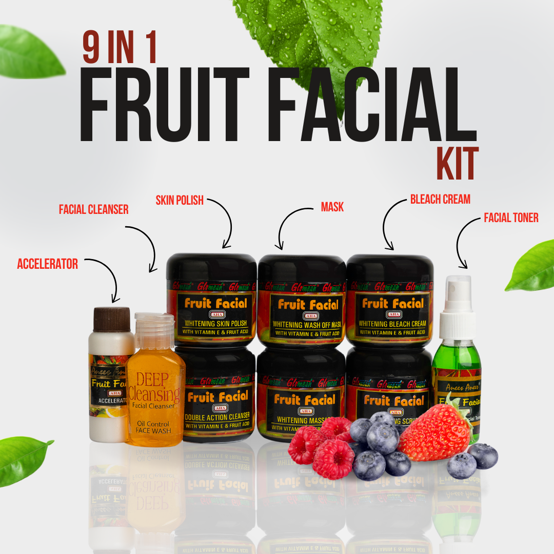 Glomesh Fruit Facial Kit 9 in 1