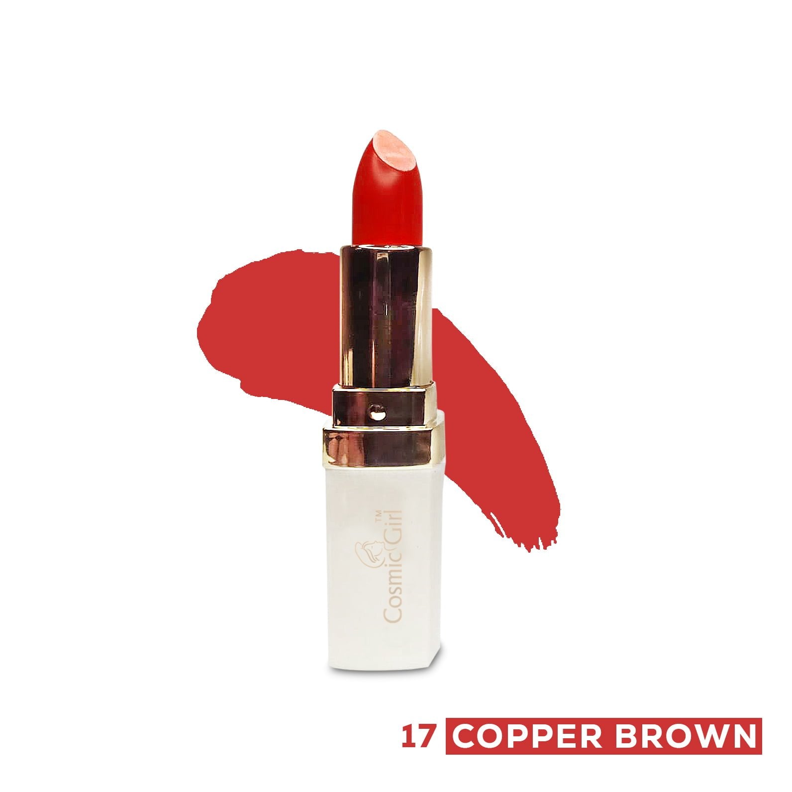 Cosmic Girl Matte Lipstick copper brown