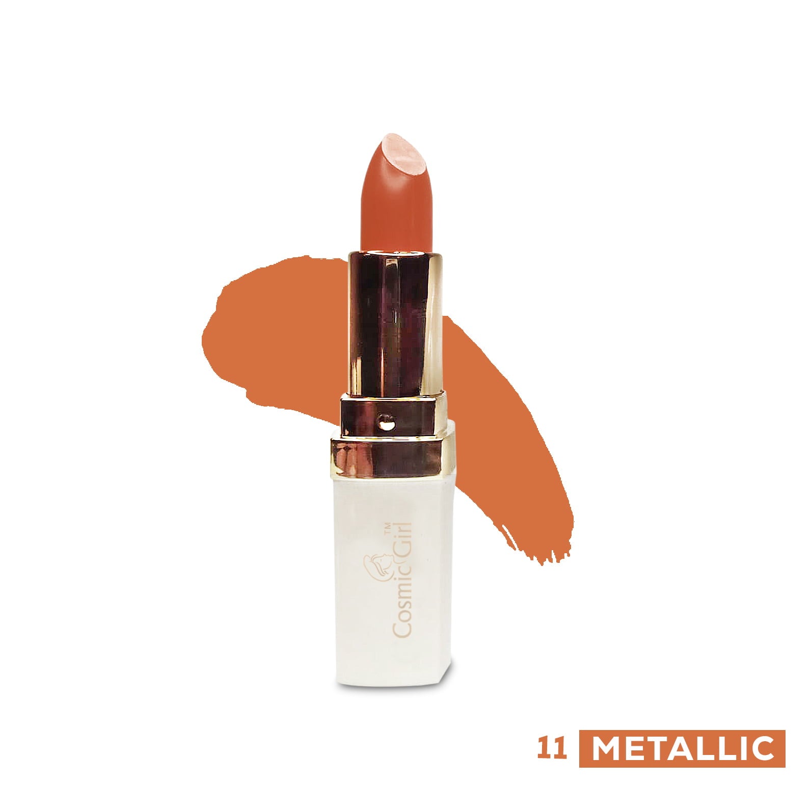 Cosmic Girl Matte Lipstick Metallic Orange