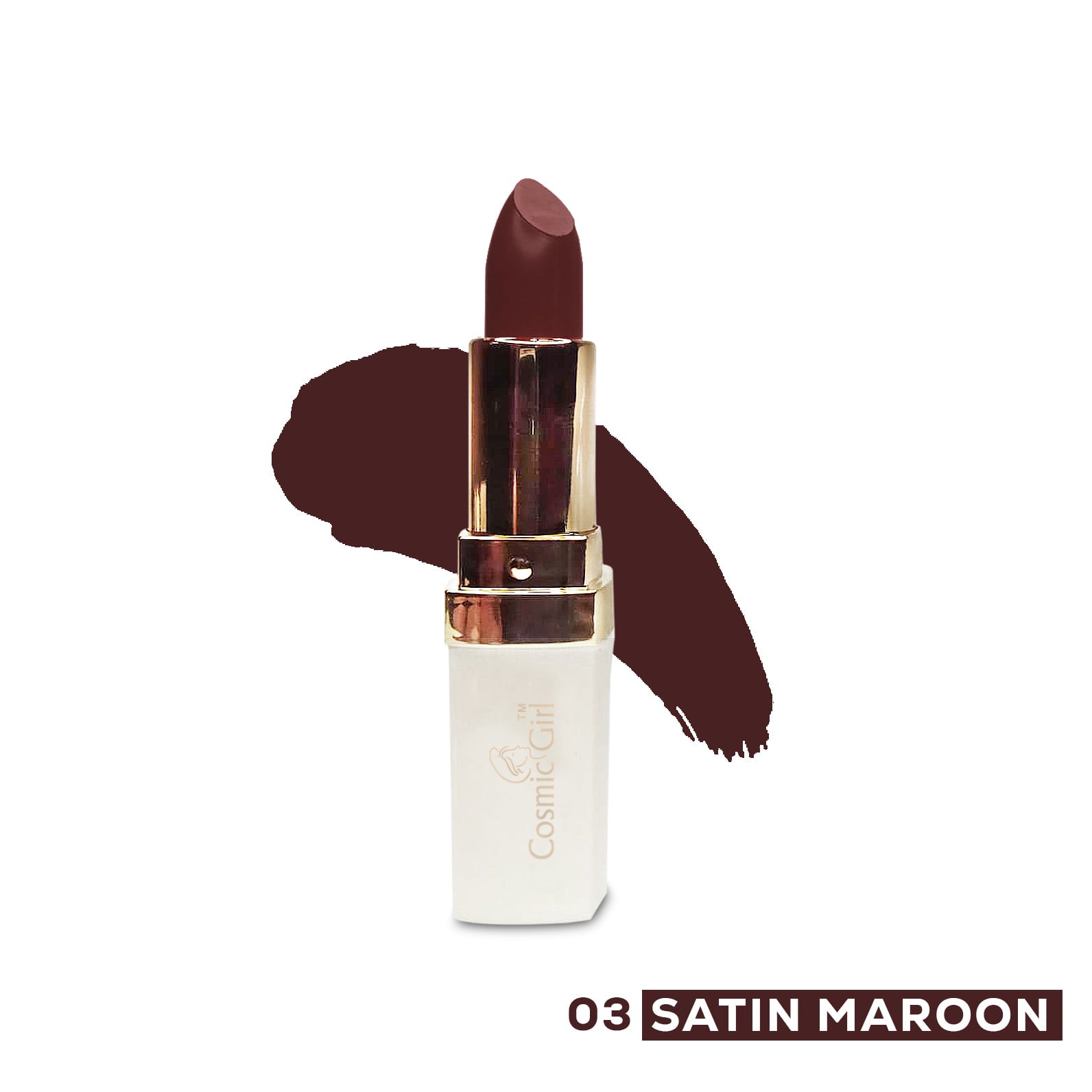 Cosmic Girl Matte Lipstick Satin Maroon