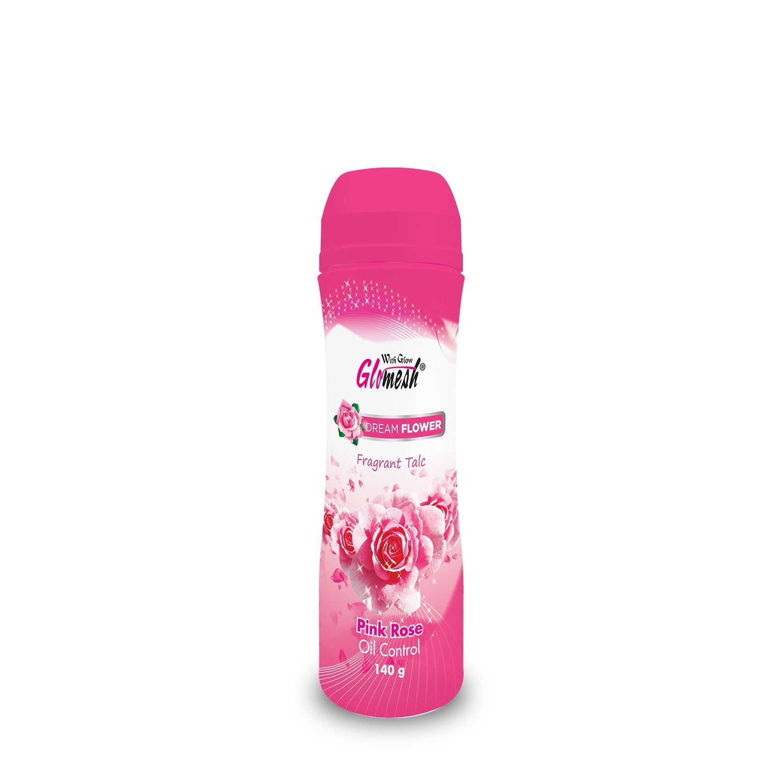 Glomesh Pink Rose Talcum Powder